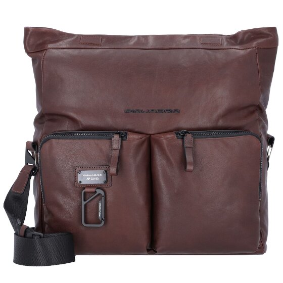 Piquadro Harper Umhängetasche Leder 34 cm Laptopfach