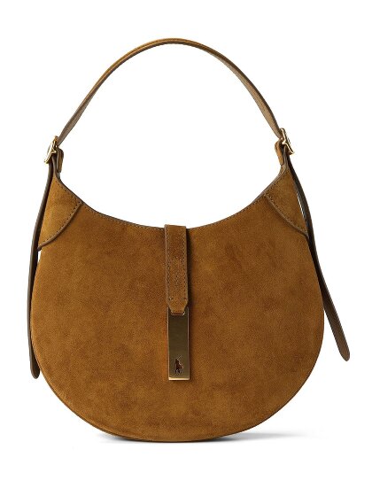 POLO RALPH LAUREN Polo ID Schultertasche Leder 25 cm