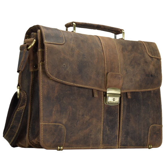 Greenburry Vintage Aktentasche Leder 38.5 cm