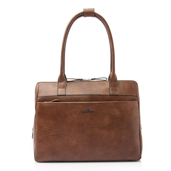Castelijn & Beerens Vera Schultertasche RFID Schutz Leder 41 cm Laptopfach