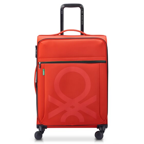 Delsey Paris x United Colors of Benetton Color Bock 4-Rollen Trolley 67 cm mit Dehnfalte