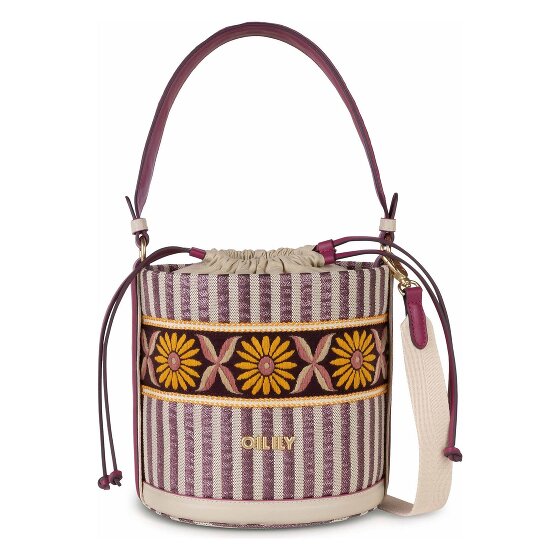Oilily Metallic Stripe Beuteltasche 19 cm