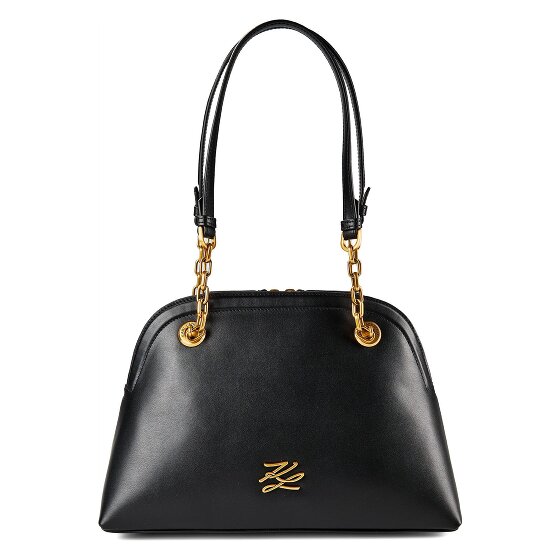 Karl Lagerfeld Autograph Schultertasche Leder 25 cm