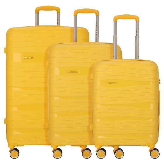 Worldpack Miami 4 Rollen Kofferset 3-teilig