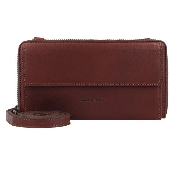 Jack Kinsky Clutch Geldbörse Leder 19 cm mokka bei welovebags.de