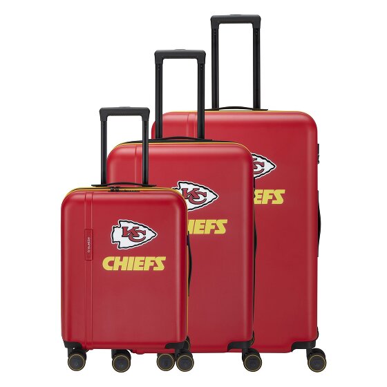 Travelite travelite x NFL 4 Rollen Kofferset 3-teilig mit Dehnfalte