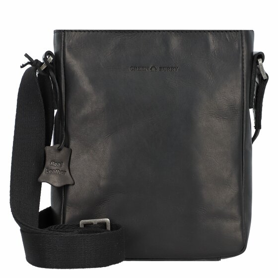 Greenburry Pure Black Umhängetasche Leder 17 cm
