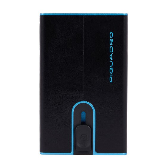 Piquadro Black Square Kreditkartenetui RFID Schutz Leder 6 cm