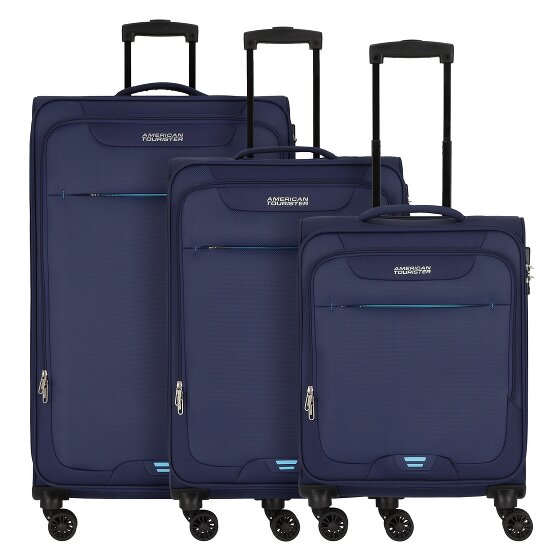 American Tourister Street Roll 4 Rollen Kofferset 3-teilig mit Dehnfalte