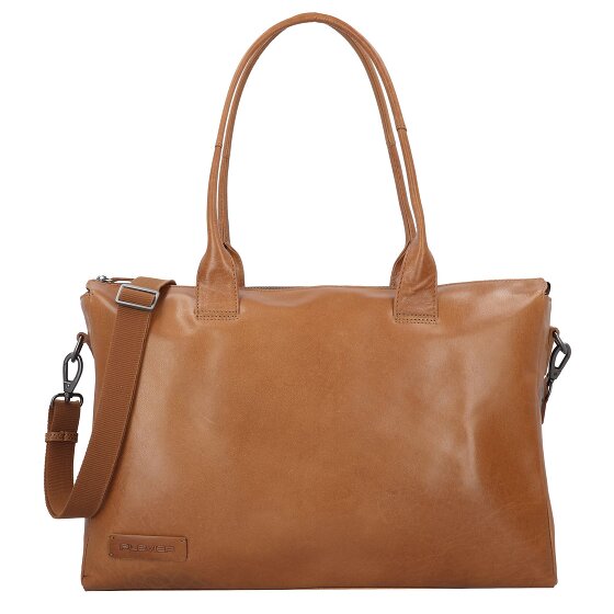 Plevier Rock Copal Schultertasche Leder 44 cm Laptopfach