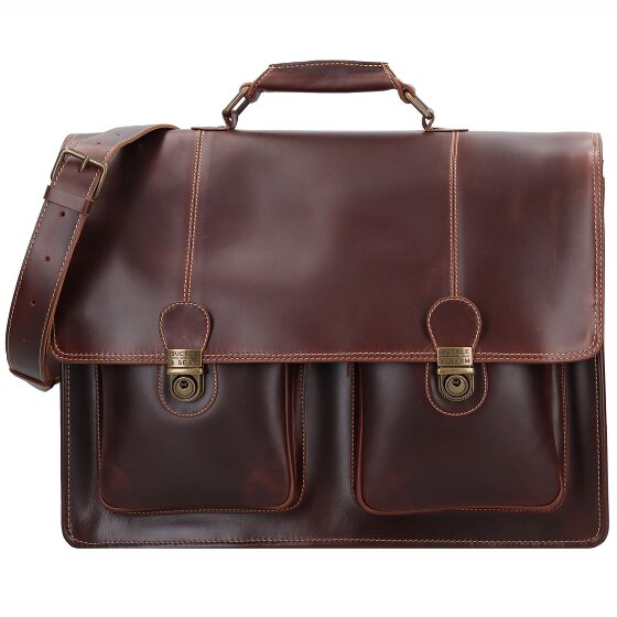 Buckle & Seam Nevada Aktentasche Leder 42 cm Laptopfach