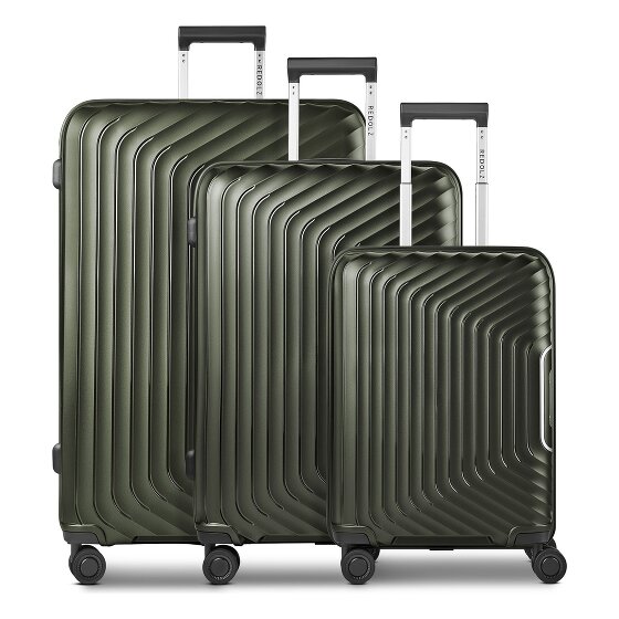 Redolz Essentials 01 4 Rollen Kofferset 3-teilig mit Dehnfalte