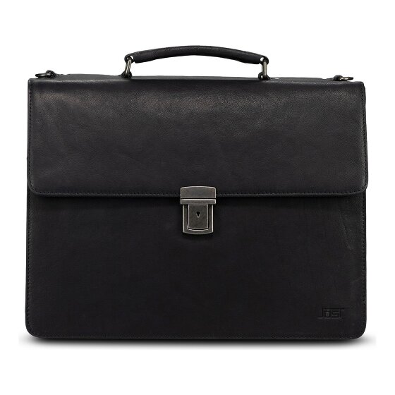 Jost Glasgow Aktentasche RFID Schutz Leder 40 cm Laptopfach
