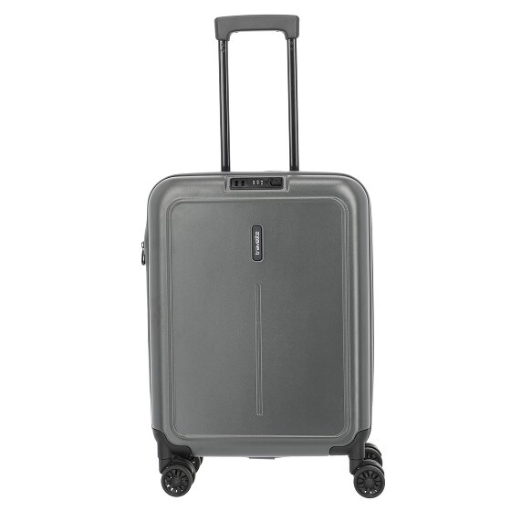Travelite Basics 4 Rollen Kabinentrolley 55 cm mit Dehnfalte