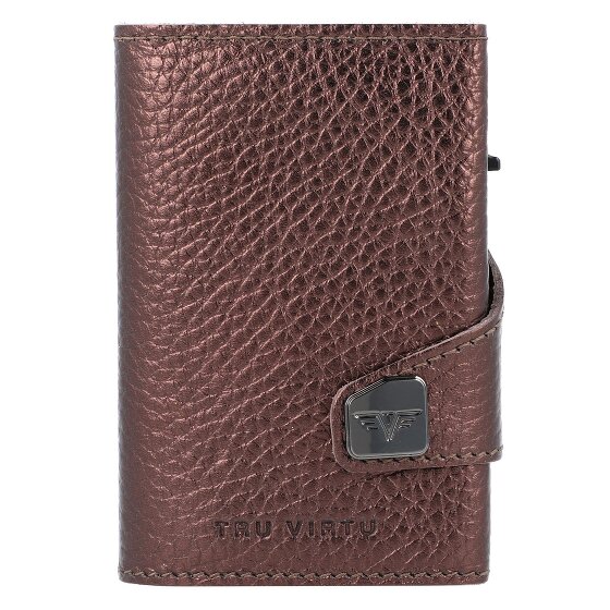 Tru Virtu Click & Slide Kreditkartenetui RFID Leder 6,5 cm