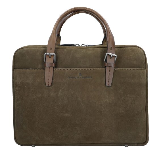 Castelijn & Beerens Nubuck Aktentasche Leder 41 cm Laptopfach