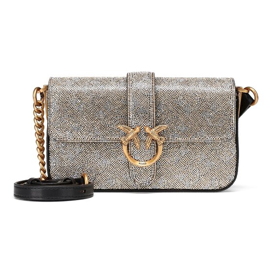 PINKO Love One Mini Bag Umhängetasche Leder 18 cm
