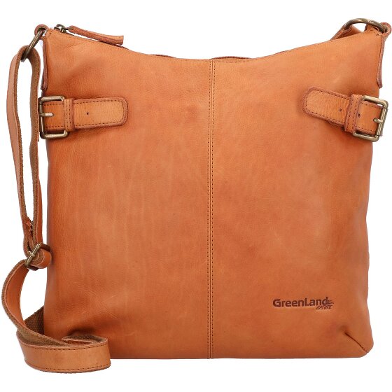 Greenland Nature GreenLand NATURE Umhängetasche Leder 34 cm
