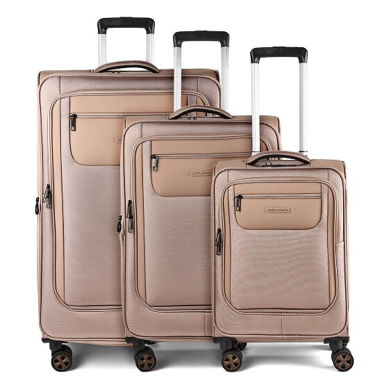 Worldpack Oxford 4 Rollen Kofferset 3-teilig mit Dehnfalte