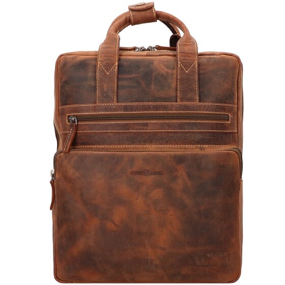 Greenburry Vintage Rucksack Leder 38 cm Laptopfach