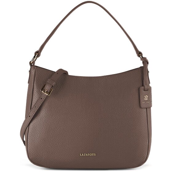 Lazarotti Bologna Leather Hobo Schultertasche Leder 27 cm