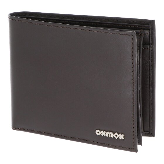 oxmox Leather Geldbörse RFID Schutz Leder 12 cm