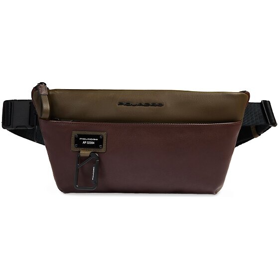 Piquadro Harper Gürteltasche Leder 34 cm mit Dehnfalte