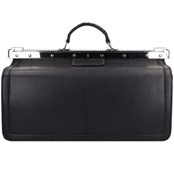 Greenland Nature Black Nappa Doktorkoffer Leder 48 cm
