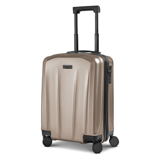 Police New York 4 Rollen Kabinentrolley S 54 cm mit Dehnfalte
