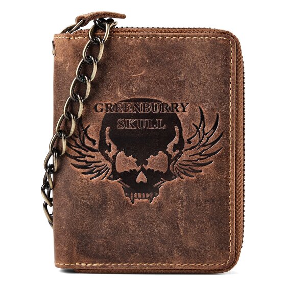 Greenburry Biker Geldbörse Leder 10 cm