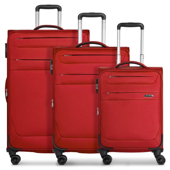 Worldpack Chicago 4 Rollen Kofferset 3-teilig mit Dehnfalte