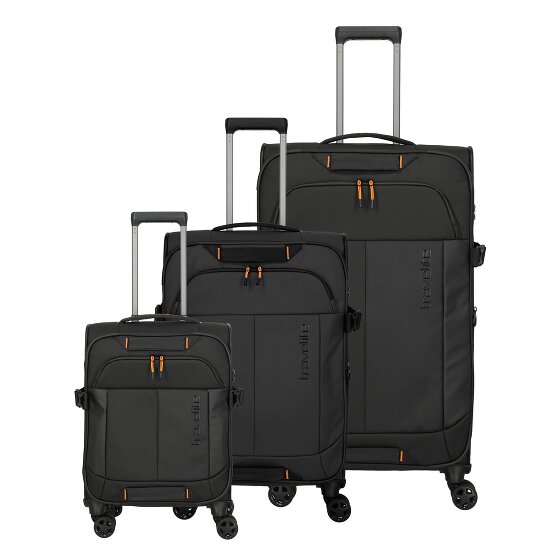 Travelite Briize 4 Rollen Kofferset 3-teilig mit Dehnfalte