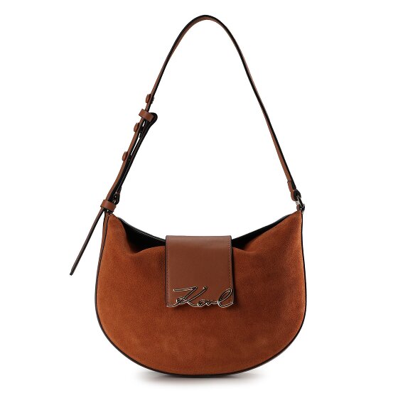 Karl Lagerfeld Signature Schultertasche Leder 27 cm