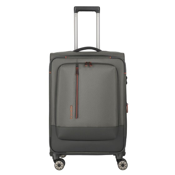Travelite Crosslite 4 Rollen Trolley M 66 cm mit Dehnfalte