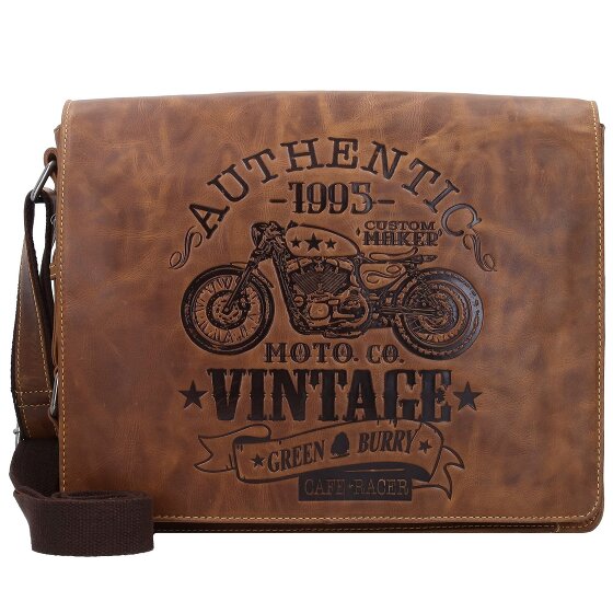Greenburry Vintage Cafe-Racer Messenger Leder 33 cm Greenburry Vintage Cafe-Racer Messenger Leder 33 cm