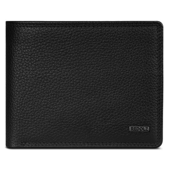 Redolz Leather Essentials QF Geldbörse RFID Leder 12 cm ausklappbar