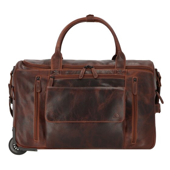 Greenburry Rugged 2 Rollen Reisetasche Leder 53 cm