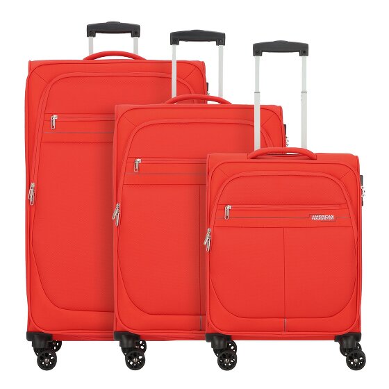 American Tourister Deep Dive 4 Rollen Kofferset 3-teilig mit Dehnfalte