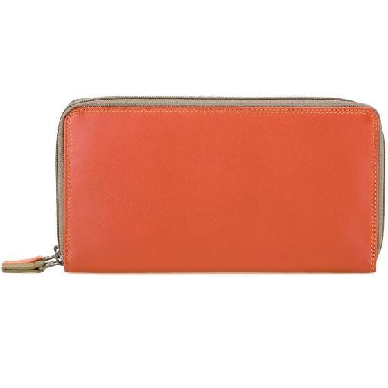 Mywalit Large Double Zip Around Purse Geldbörse Leder 18 cm