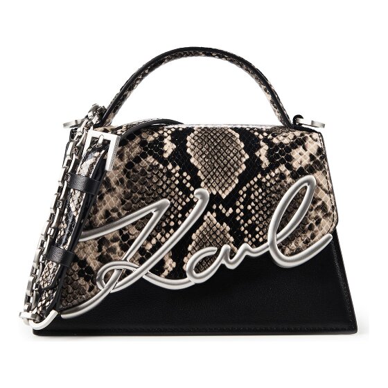 Karl Lagerfeld Signature 2.0 Handtasche Leder 22 cm