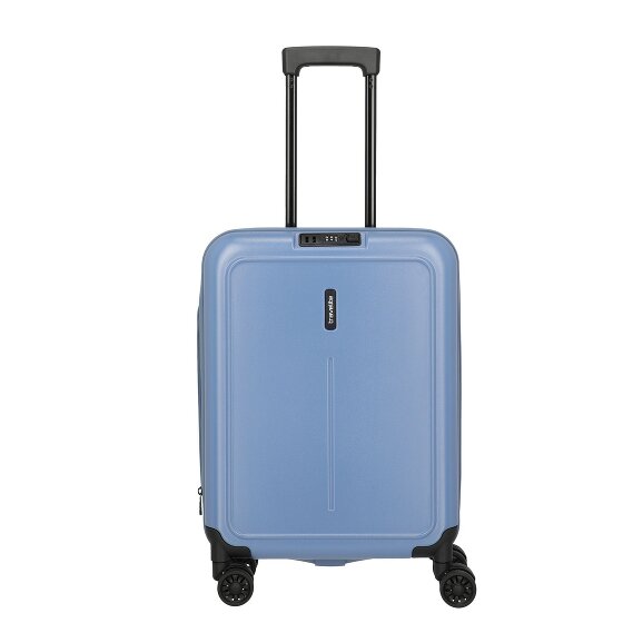 Travelite Basics 4 Rollen Kabinentrolley 55 cm mit Dehnfalte