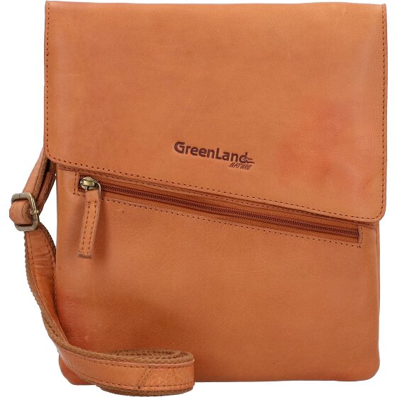 Greenland Nature GreenLand NATURE Umhängetasche Leder 24 cm