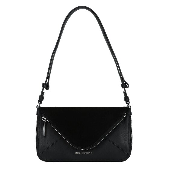 Karl Lagerfeld Behind the Seams Mini Bag Schultertasche Leder 18 cm mit Dehnfalte