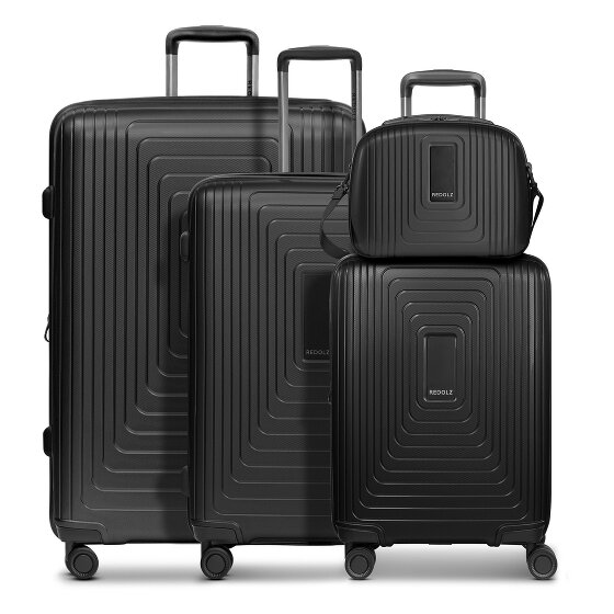 Redolz Essentials 14 4-Rollen Kofferset + Beautycase 4 tlg. mit Dehnfalte