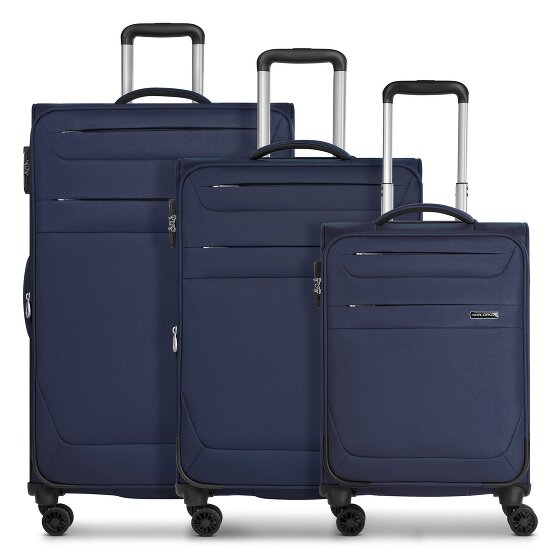 Worldpack Chicago 4 Rollen Kofferset 3-teilig mit Dehnfalte