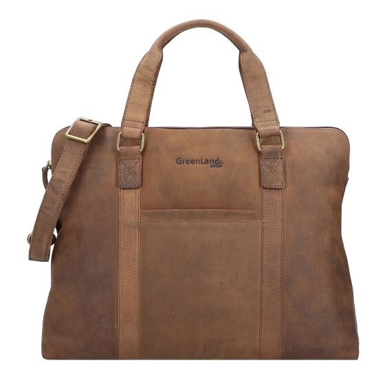Greenland Nature Montenegro Aktentasche Leder 40 cm Laptopfach Greenland Nature Montenegro Aktentasche Leder 40 cm Laptopfach