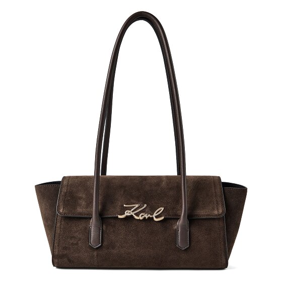Karl Lagerfeld Signature Schultertasche Leder 34 cm