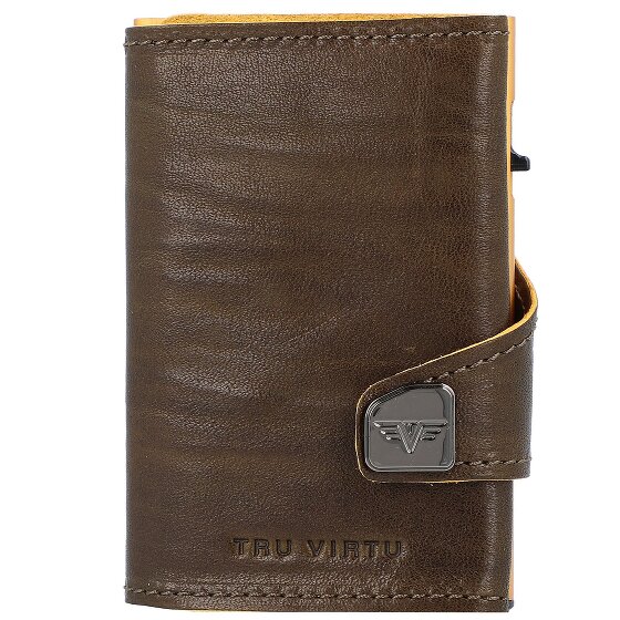 Tru Virtu Click & Slide Kreditkartenetui RFID Leder 6,5 cm Tru Virtu Click & Slide Kreditkartenetui RFID Leder 6,5 cm