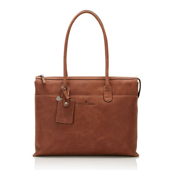 Castelijn & Beerens Carisma Schultertasche RFID Leder 40 cm Laptopfach
