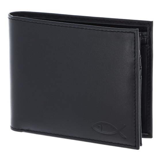 oxmox Leather Geldbörse RFID Schutz Leder 12 cm